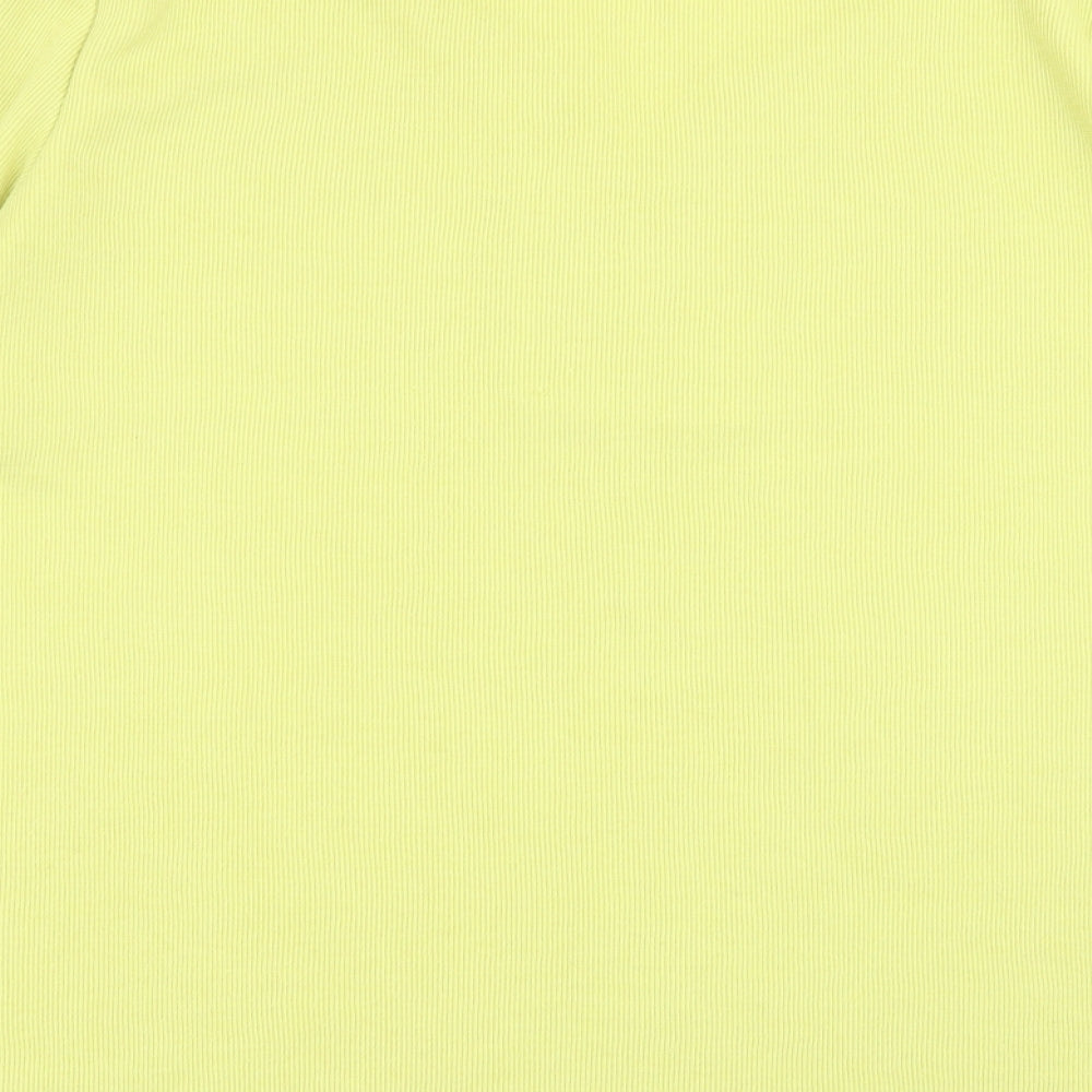Brand and care label for love tees women’s green basic t-shirt, size UK 18