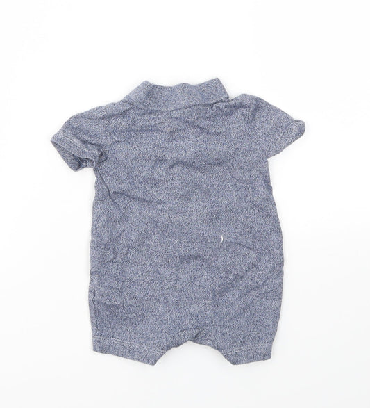 F&F Boys Blue Babygrow One-Piece Size 0-3 Months