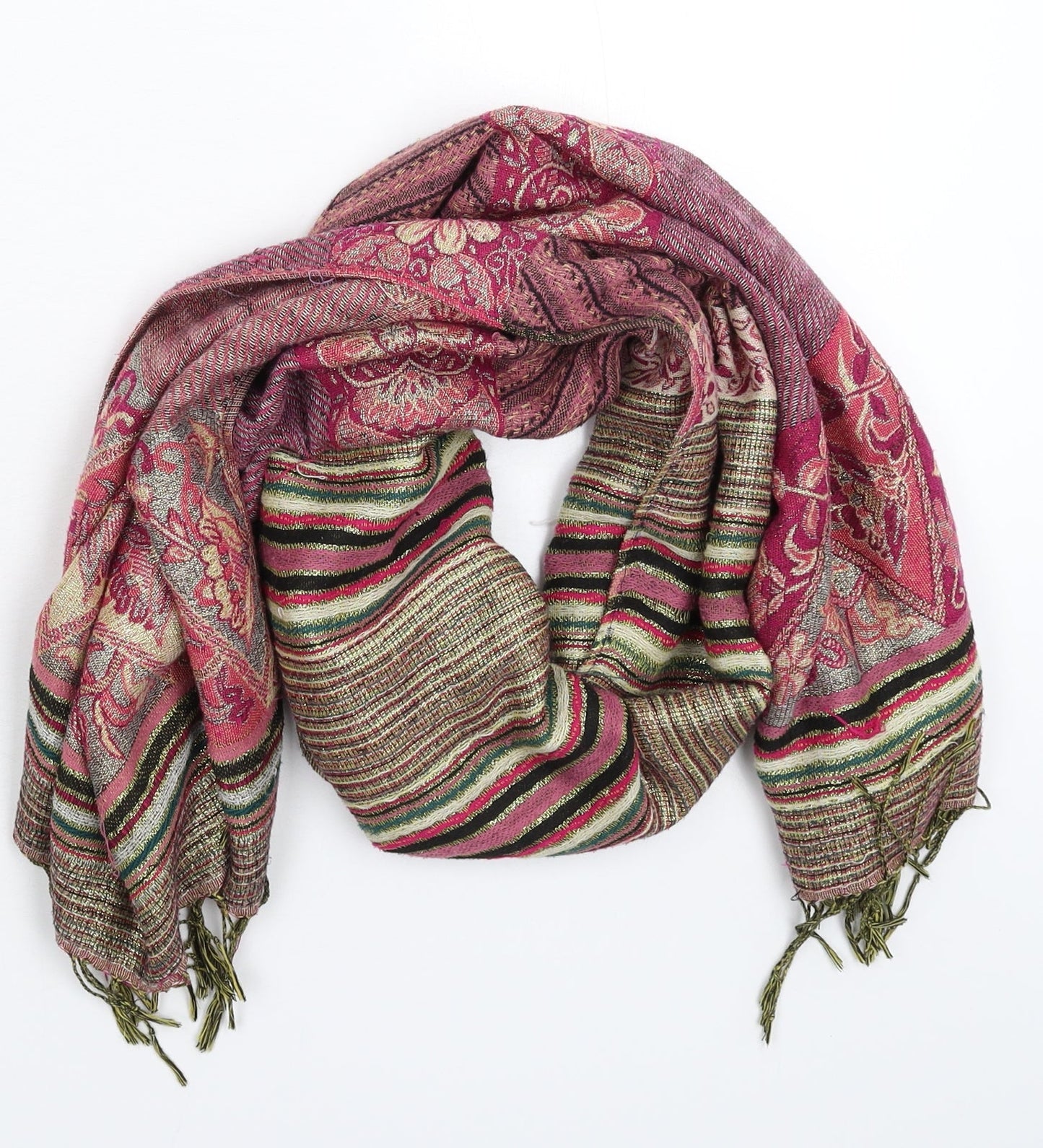Preworn Womens Multicoloured Knit Scarf