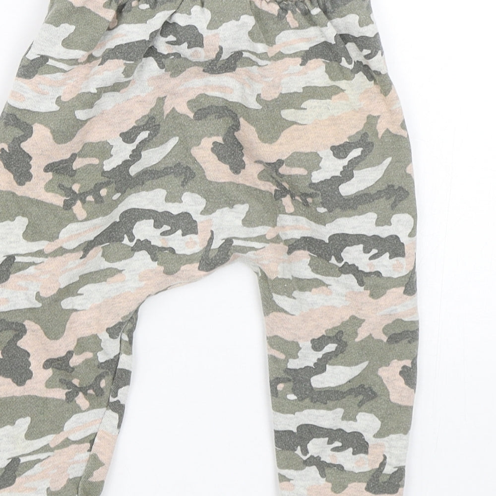 NEXT Girls Multicoloured Camouflage Sweatpants Trousers Size 12-18 Months