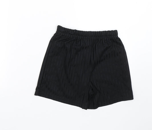 Schoolwear Boys Black Striped Sweat Shorts Size 10 Years