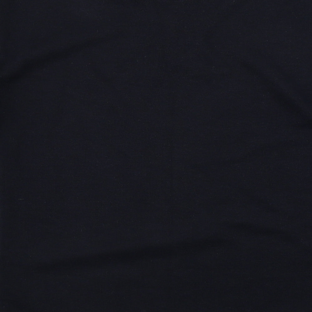 Brand and care label for Easy men’s blue jumper, size 2XL