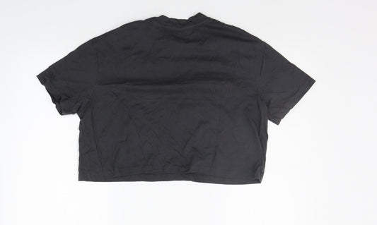Preworn Womens Grey Basic T-Shirt Size 8