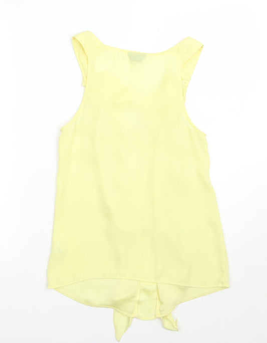 Topshop Womens Yellow Basic Tank Size 6