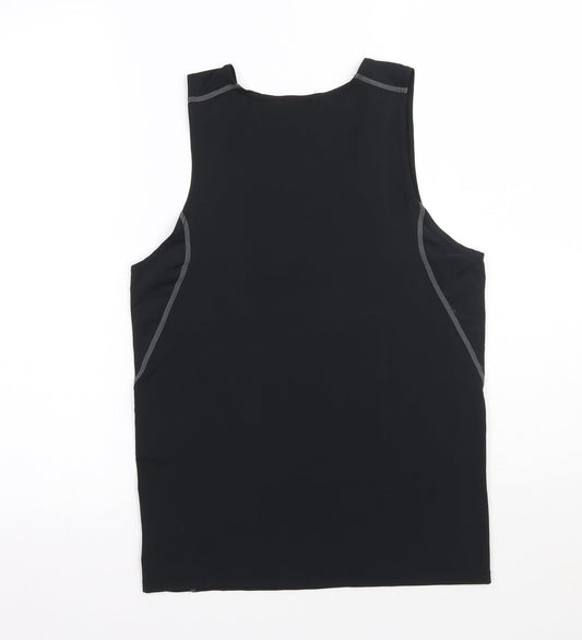 Preworn Womens Black Basic Tank Size L