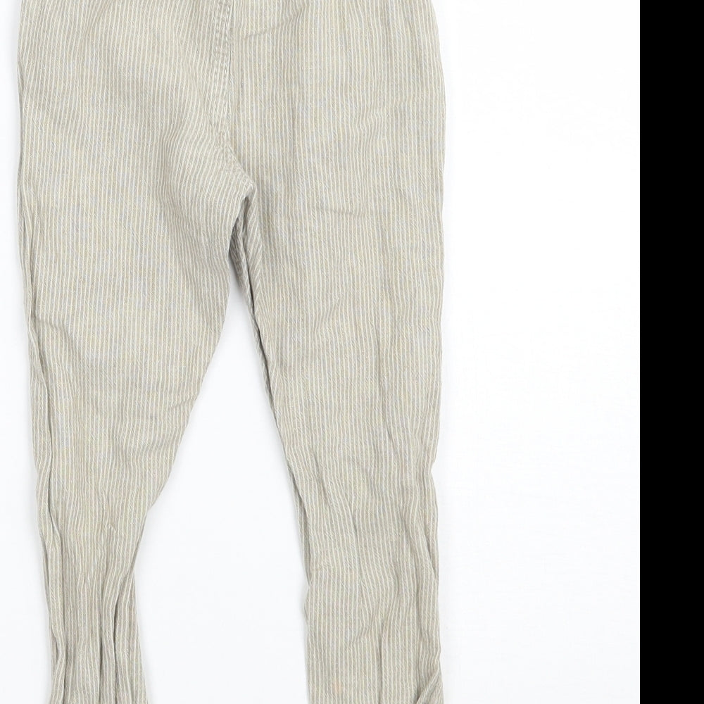 NEXT Boys Green Striped Capri Trousers Size 12-18 Months