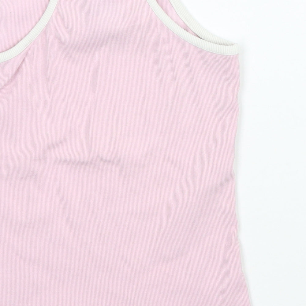 Marks and Spencer Girls Pink Basic Tank Size 6-7 Years