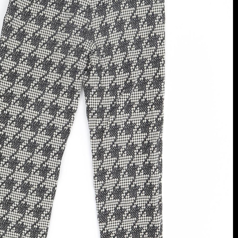 Topshop Womens Blue Herringbone Trousers Size 10 L28 in