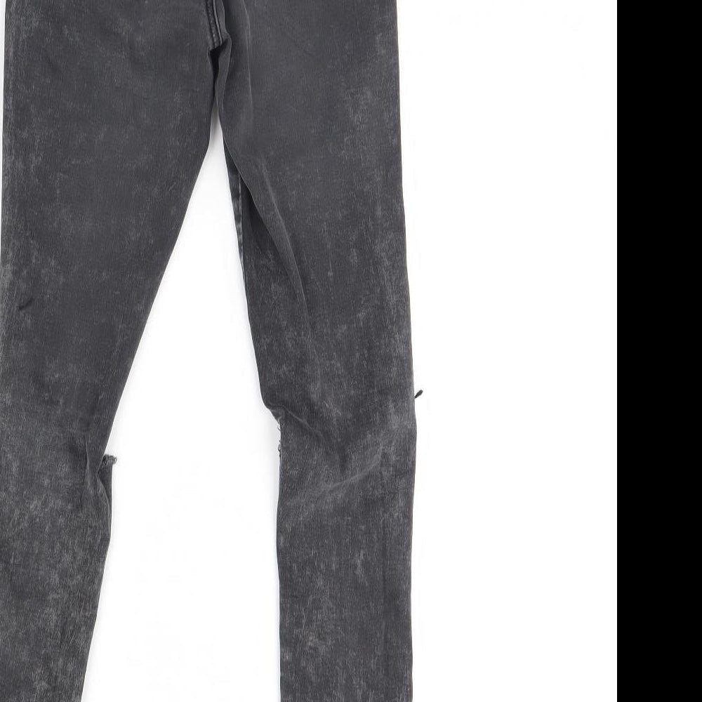 915 Girls Black Denim Skinny Jeans Size 14 Years