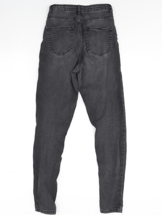 Denim & Co. Womens Black Denim Skinny Jeans Size 10 L28 in