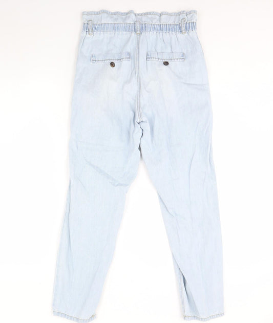 Denim & Co. Womens Blue Denim Straight Jeans Size 10 L30 in
