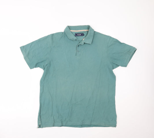 Maine New England Mens Green Polo Size M