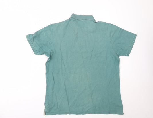 Maine New England Mens Green Polo Size M