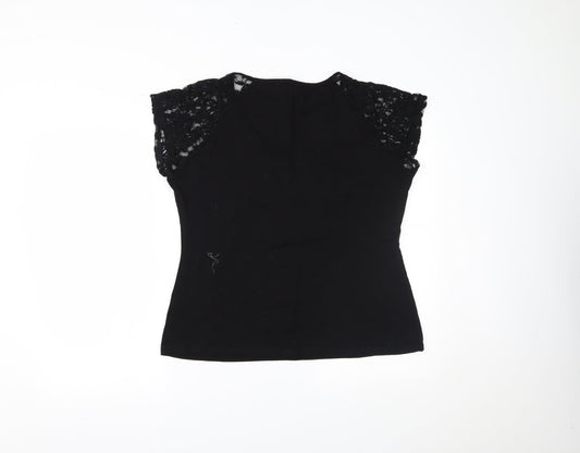 Yoins Womens Black Basic Blouse Size 2XL