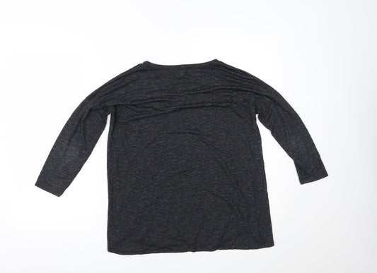 New Look Womens Grey Basic Blouse Size 10