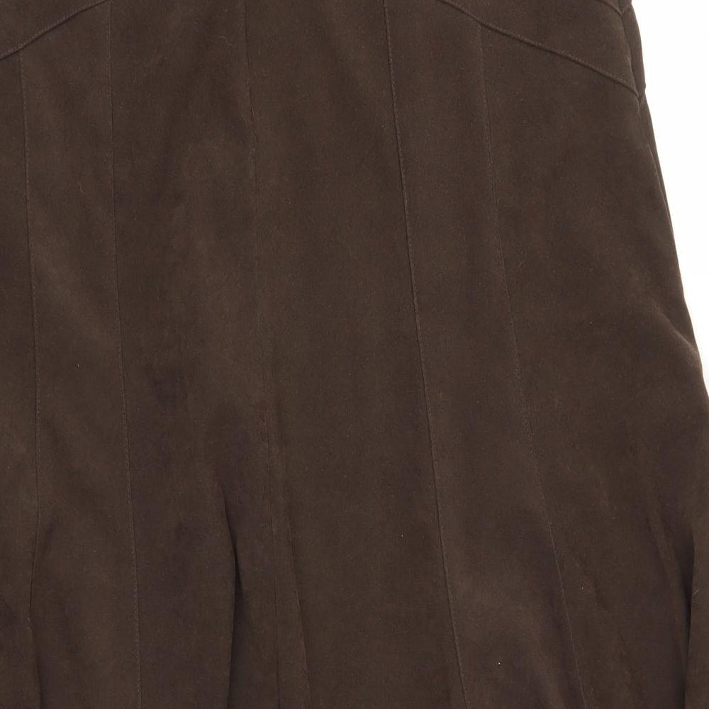 BHS Womens Brown A-Line Skirt Size 14