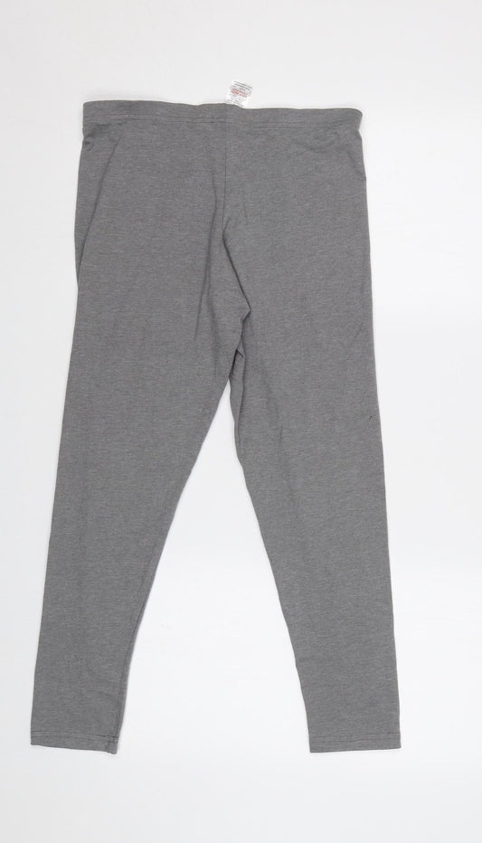 Avenue Womens Grey Chino Leggings Size 12 L24 in