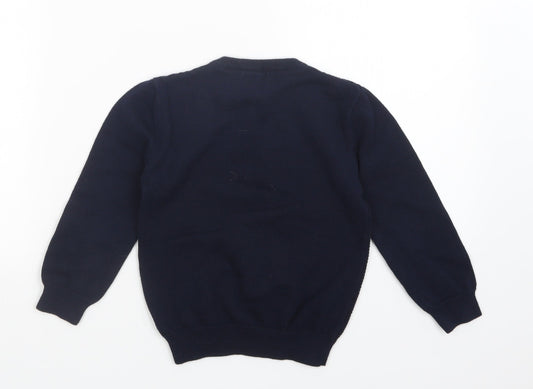 Primark Boys Blue Pullover Sweatshirt Size 4-5 Years