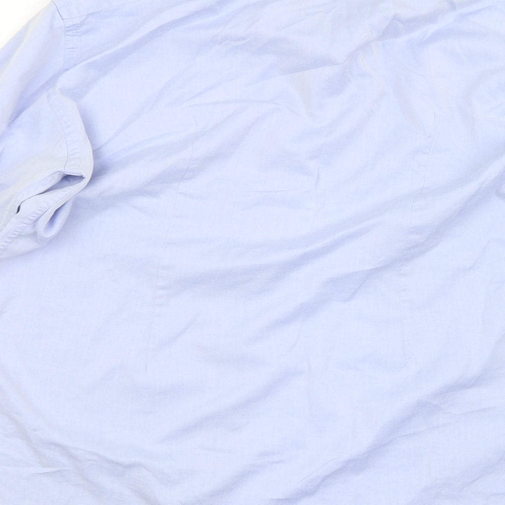 ZARA MAN Mens Blue Dress Shirt