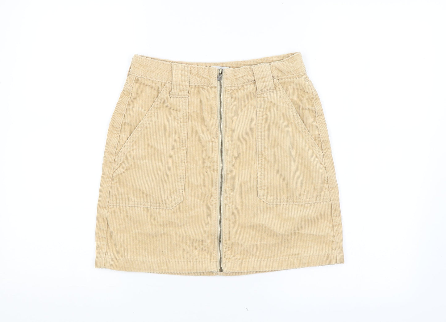 Hollister Womens Beige Straight & Pencil Skirt