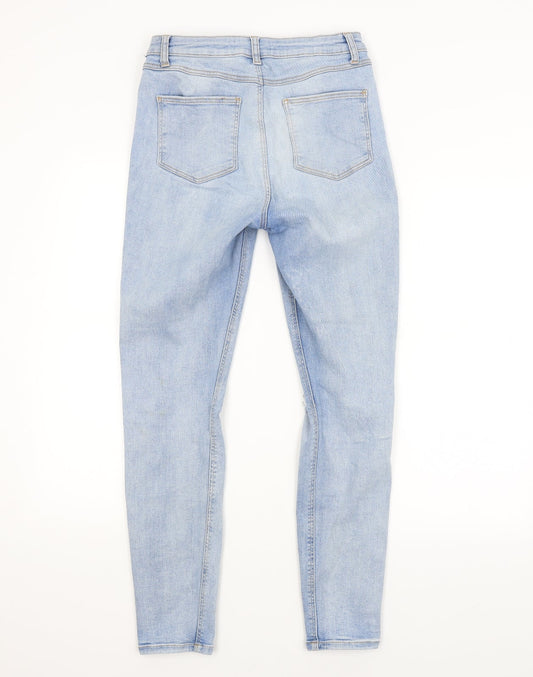 DENIM CO. Womens Blue Straight Jeans Size 12 L28 in