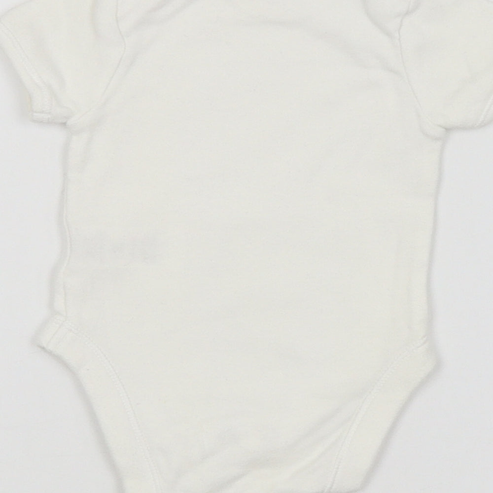 F&F Baby White Babygrow One-Piece Size 0-3 Months