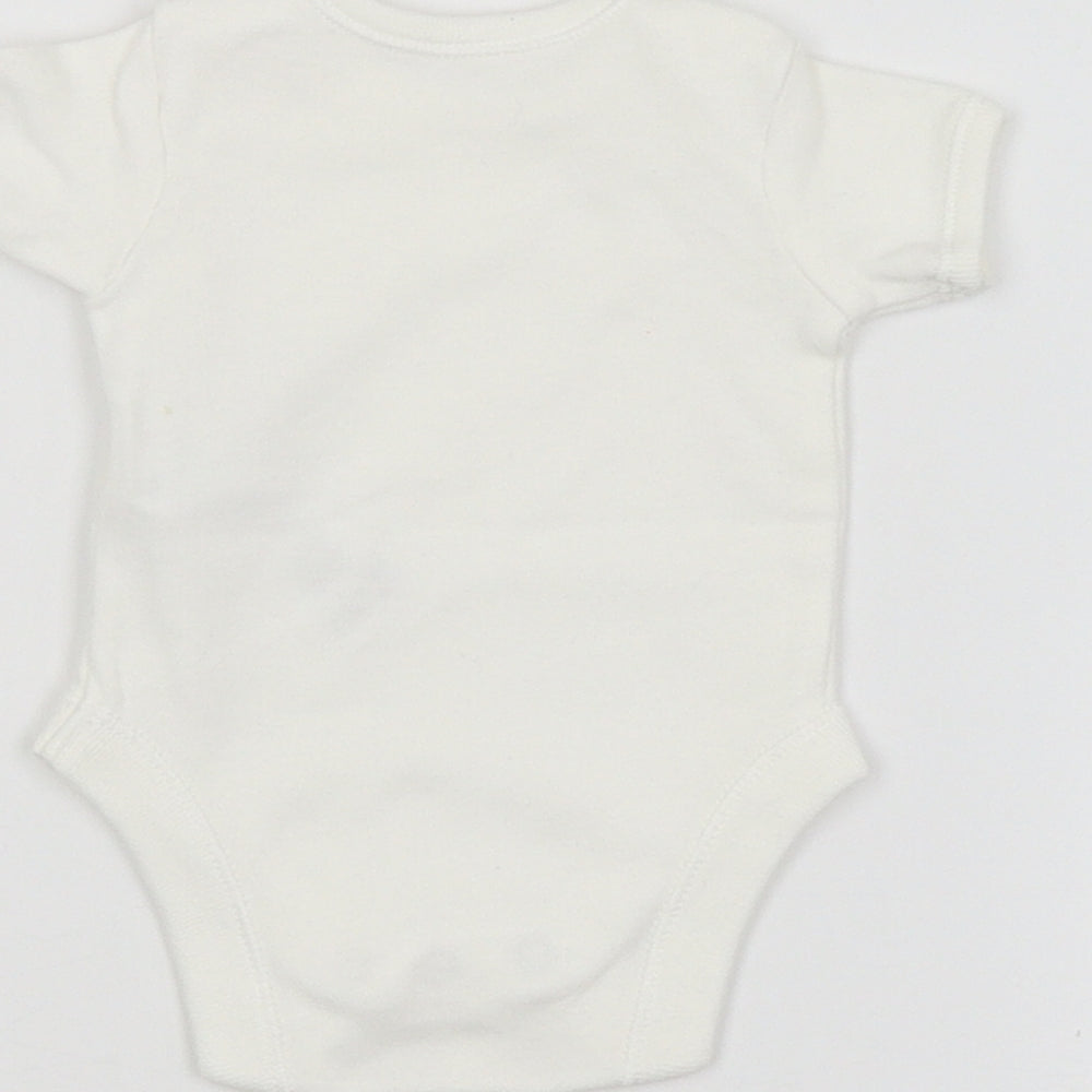 F&F Baby White Babygrow One-Piece Size 0-3 Months