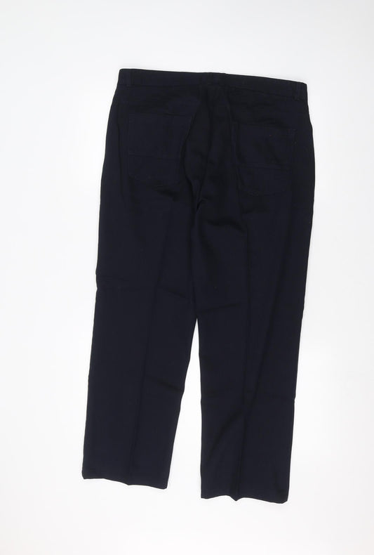 Aspen & Court Womens Blue Straight Jeans Size 36 in L29 in