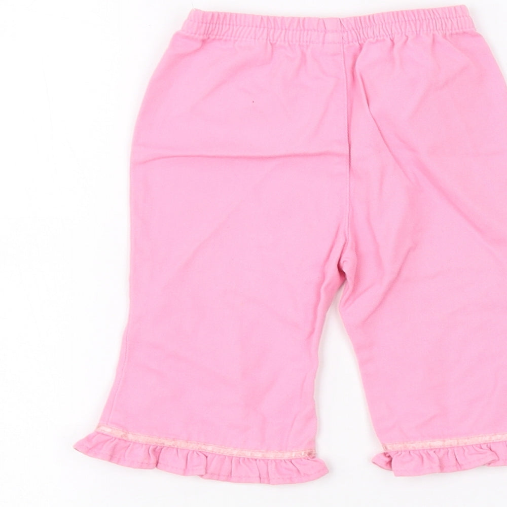 Brand and care label for Cherokee Baby Pink Jeans, size 3-6, Months