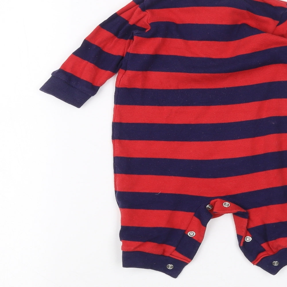 F&F Baby Red Striped Babygrow One-Piece Size 3-6 Months