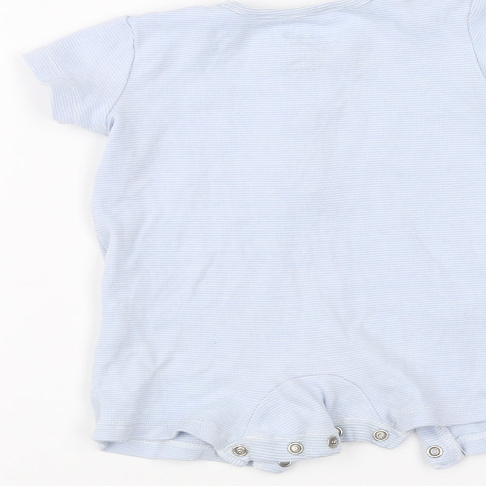 fred & flo Baby Blue Striped Babygrow One-Piece Size 3-6 Months