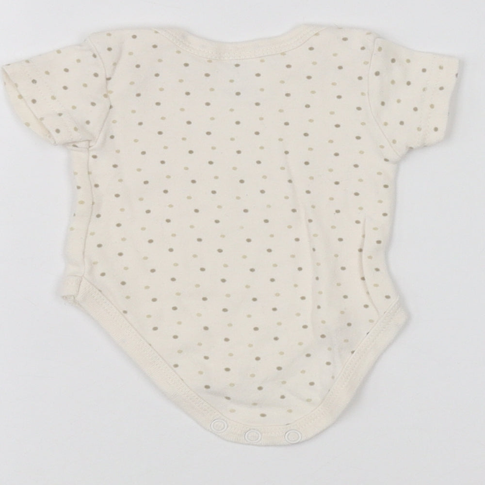 Preworn Baby White Babygrow One-Piece Size 0-3 Months