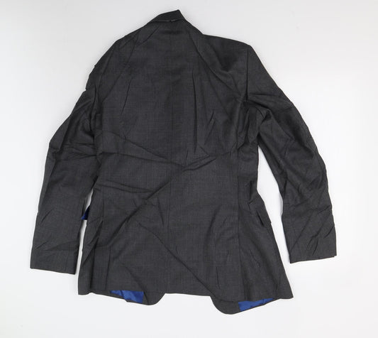 Desmond Merrion Mens Grey Jacket Suit Jacket Size 38