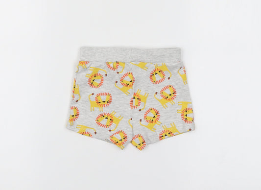 Pep & Co Boys Grey Animal Print Cropped Leggings Size 6-9 Months