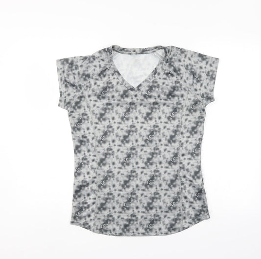 Crivit Womens Grey Camouflage Basic T-Shirt
