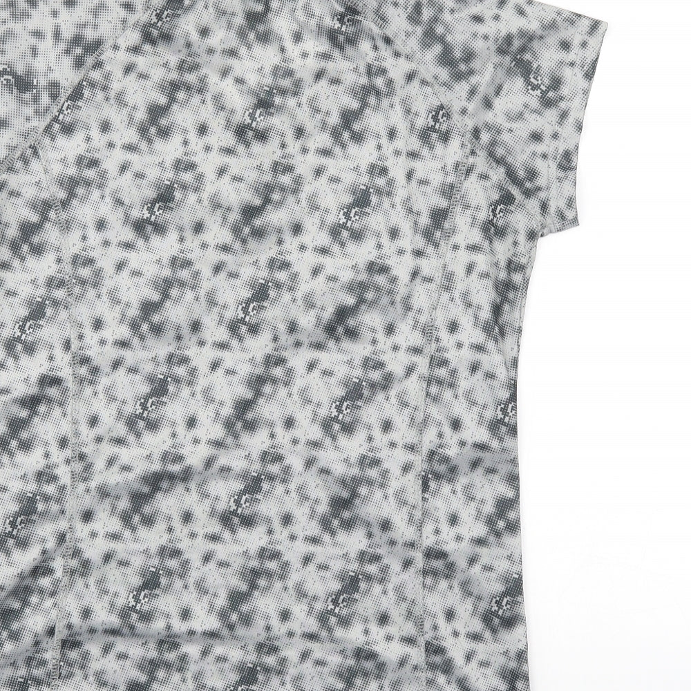 Crivit Womens Grey Camouflage Basic T-Shirt