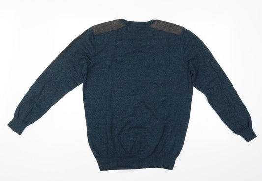 Easy Mens Green Pullover Jumper Size M