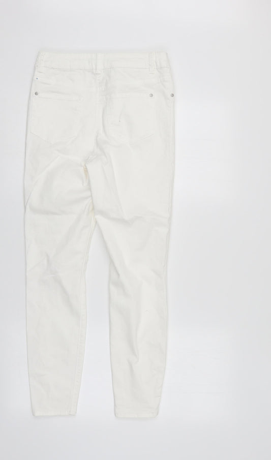 /Denim Womens White Denim Straight Jeans Size 10 L27 in