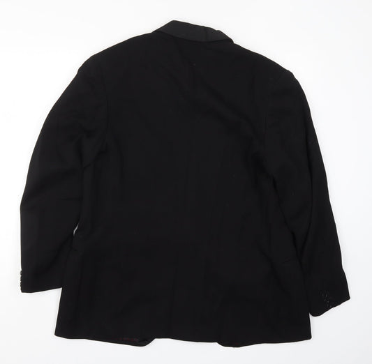Burleigh Mens Black Jacket Suit Jacket Size 38