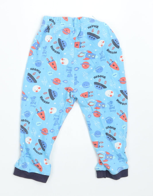 George Boys Blue Geometric Capri Pyjama Set Size 18-24 Months