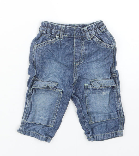 Baby Mac Boys Blue Denim Capri Jeans Size 6-9 Months