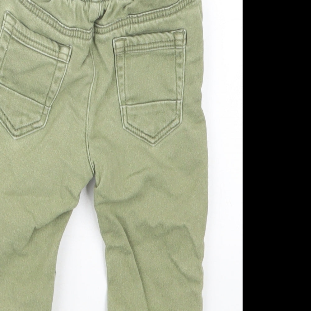 Denim Co. Boys Green Cargo Trousers Size 12-18 Months