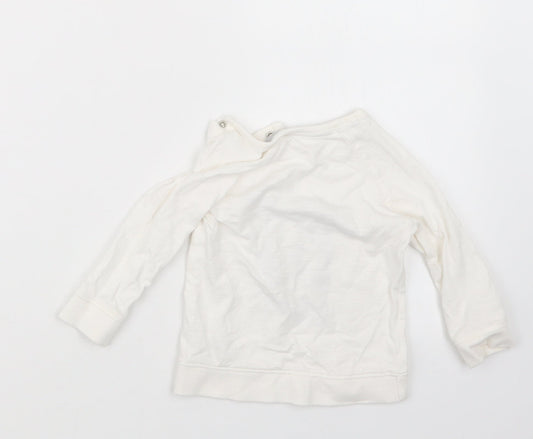 George Boys White Basic T-Shirt Size 9-12 Months