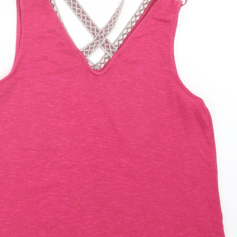 TU Womens Pink Knit Pullover Jumper Size 16