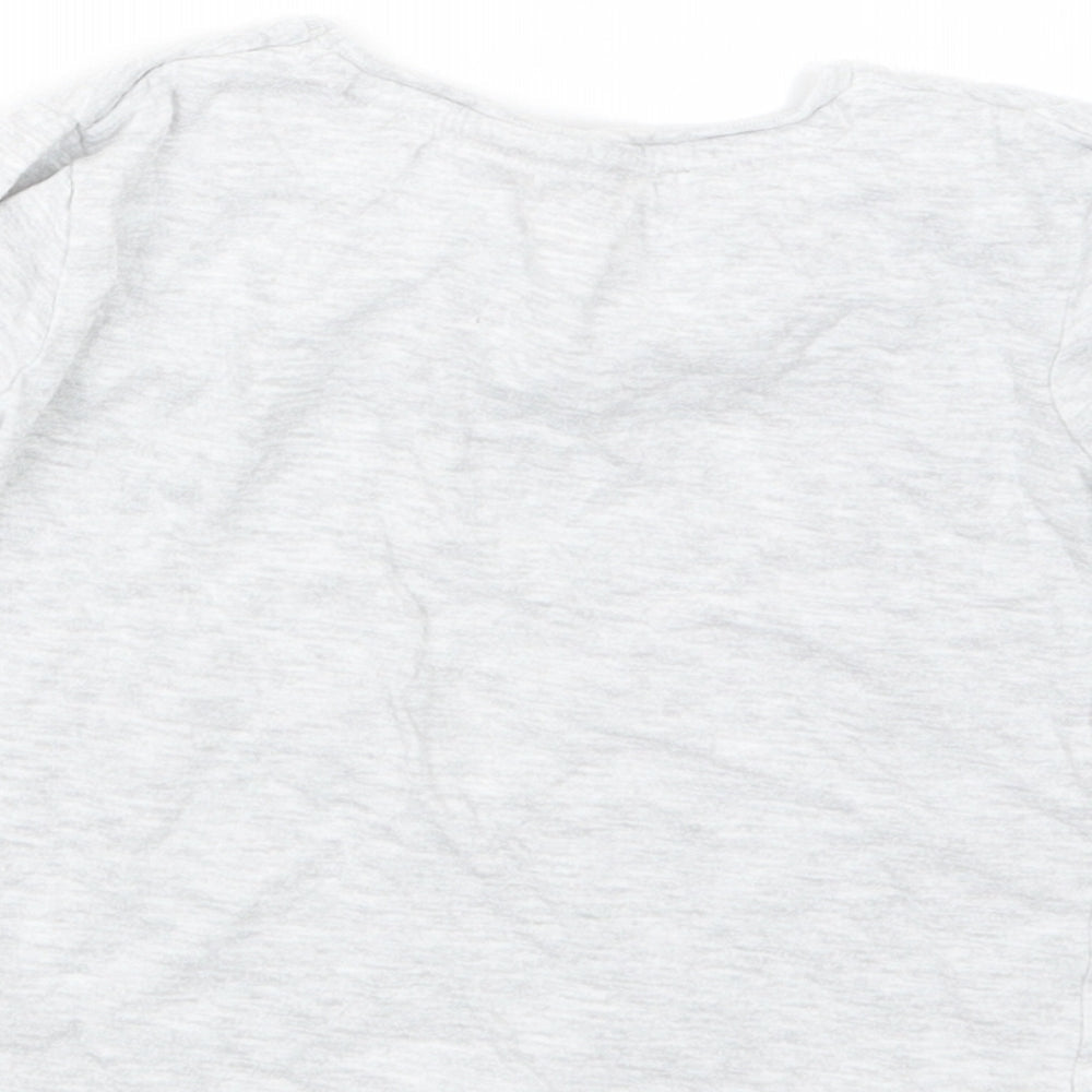Jeff&Co Girls Grey Basic T-Shirt Size 4-5 Years