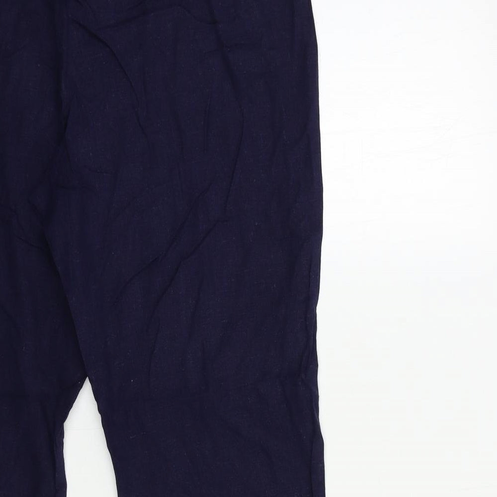 Classic Womens Blue Trousers Size 12 L26 in
