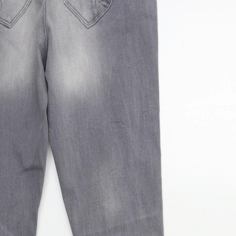 Denim & Co. Womens Green Denim Skinny Jeans Size 12 L30 in