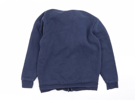 HAWK Boys Blue Full Zip Jumper Size 11-12 Years