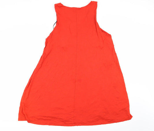 H&M Womens Orange Fit & Flare Size L