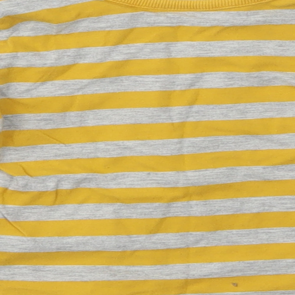 George Boys Yellow Striped Basic T-Shirt Size 6-9 Months